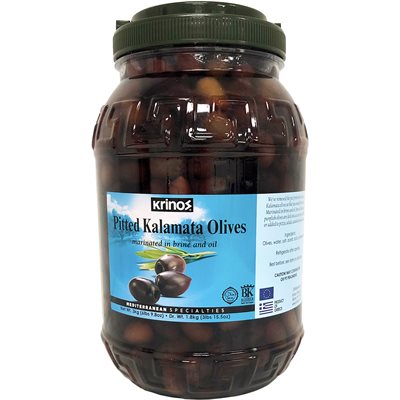 Krinos Pitted Kalamata Olives 1.8Kg Plastic Bottle
