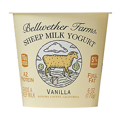 Bellwether Farms Vanilla Sheep Milk Yogurt 6oz 12ct