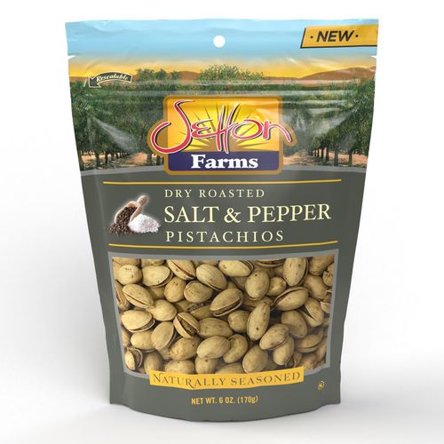 Wholesale Setton Farms Salt & Pepper Seasoned In-Shell Pistachios 6 Oz Bag- Bulk