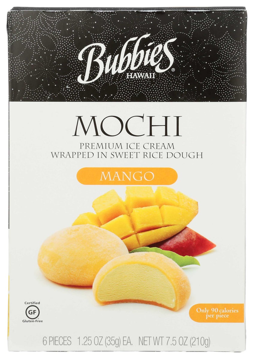 Bubbies Ice Cream Mochi Mango 7.5 oz Bottle