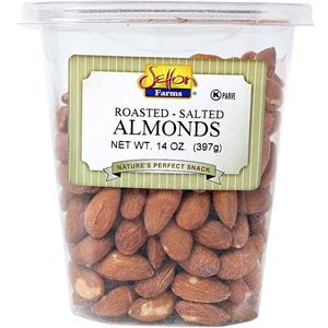 Wholesale Setton Farms Almonds Roasted and Salted 14 Oz Tub- Bulk