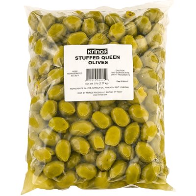 Krinos Stuffed Queen Olives 5Lb Bag