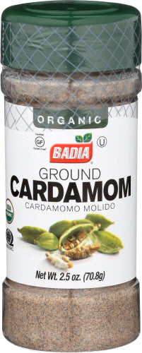 Wholesale Badia Ground Organic Cardamom 2.5 Oz Shaker- Bulk