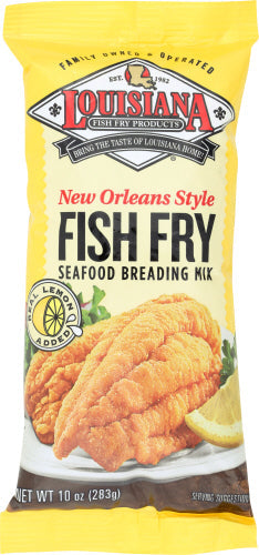 Wholesale Louisiana Fish Fry Orleans Style Seafood Breading Mix 10 Oz Bag- Bulk