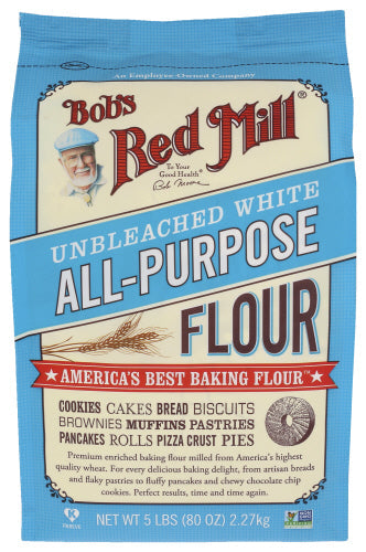 Bob's Red Mill All Purpose Unbleached White Flour 5lb 4ct