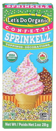 Wholesale Let's Do Sprinkelz Dessert Toppings - Natural - Confetti - 1 Oz - Case Of 12- Bulk