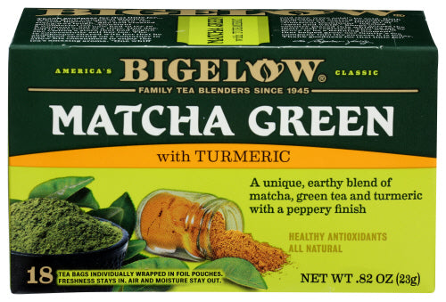 Bigelow Matcha Green with Turmeric Tea 0.82oz 6ct