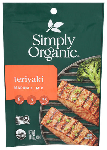 Wholesale Simply Organic Teriyaki Marinade Mix 0.99 Oz Bag- Bulk
