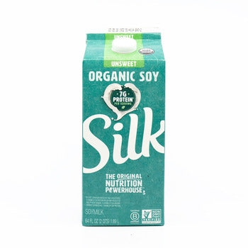 Silk Organic Soy Unsweetened Milk Half Gallon 64oz