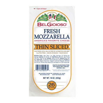 BelGioioso Sliced Mozzarella Cheese 1lb