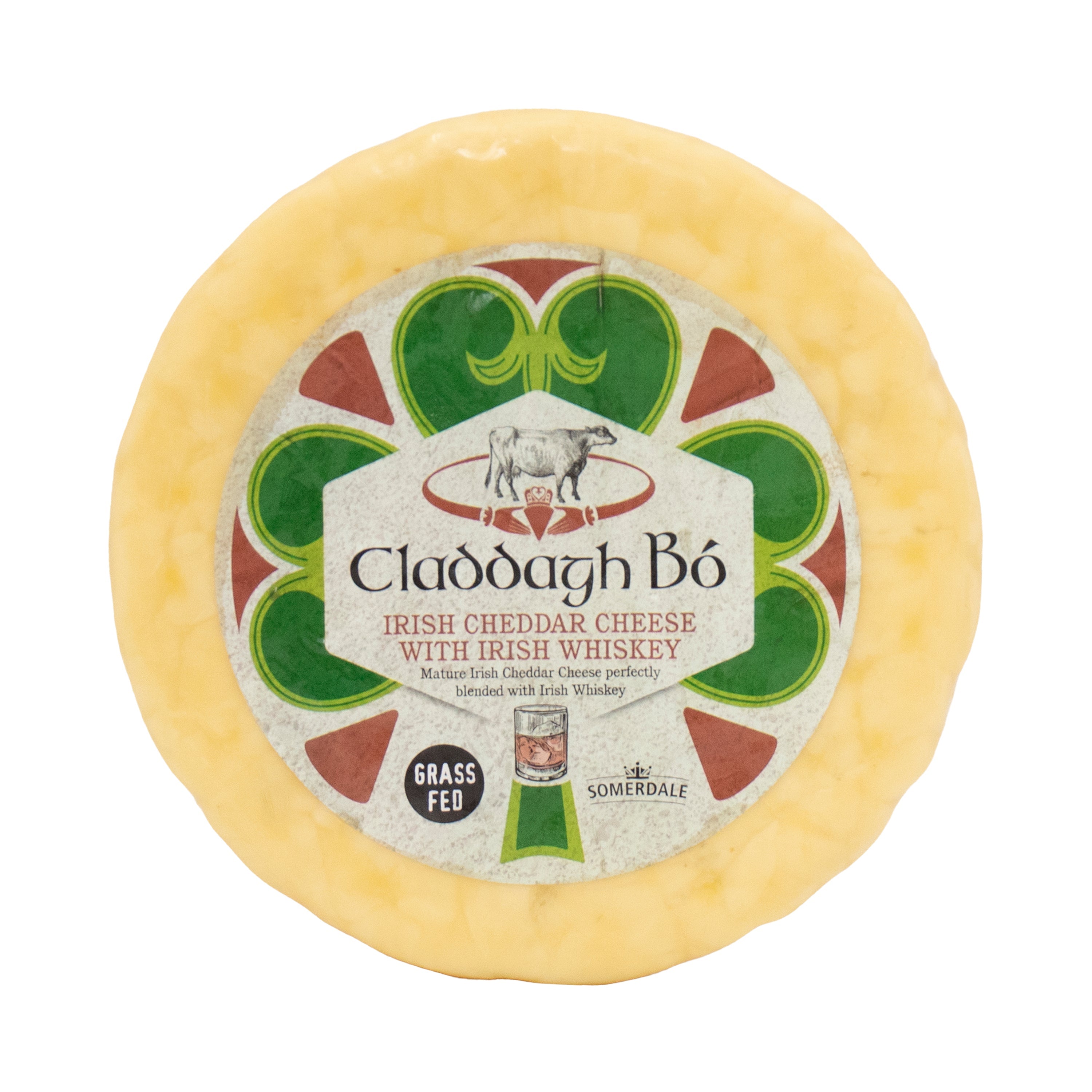 Claddagh Bo Irish Cheddar Cheese with Irish Whiskey 5.3lb
