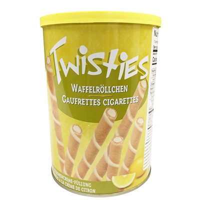 Krinos Twisties Viennese Wafers - Lemon 400g tin