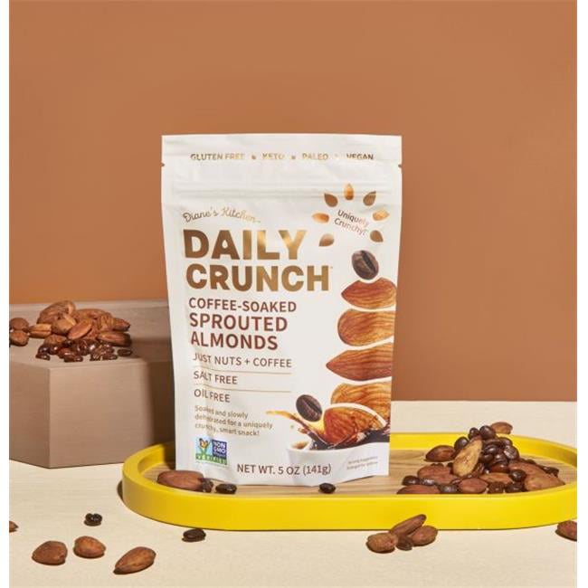 Daily Crunch Almonds Sprout Coffee Soak 5 oz Bag