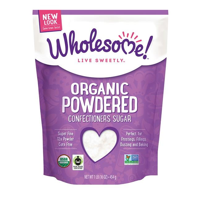 Wholesome Sweeteners Organic Powdered Confectioners Sugar 16 Oz Pouch