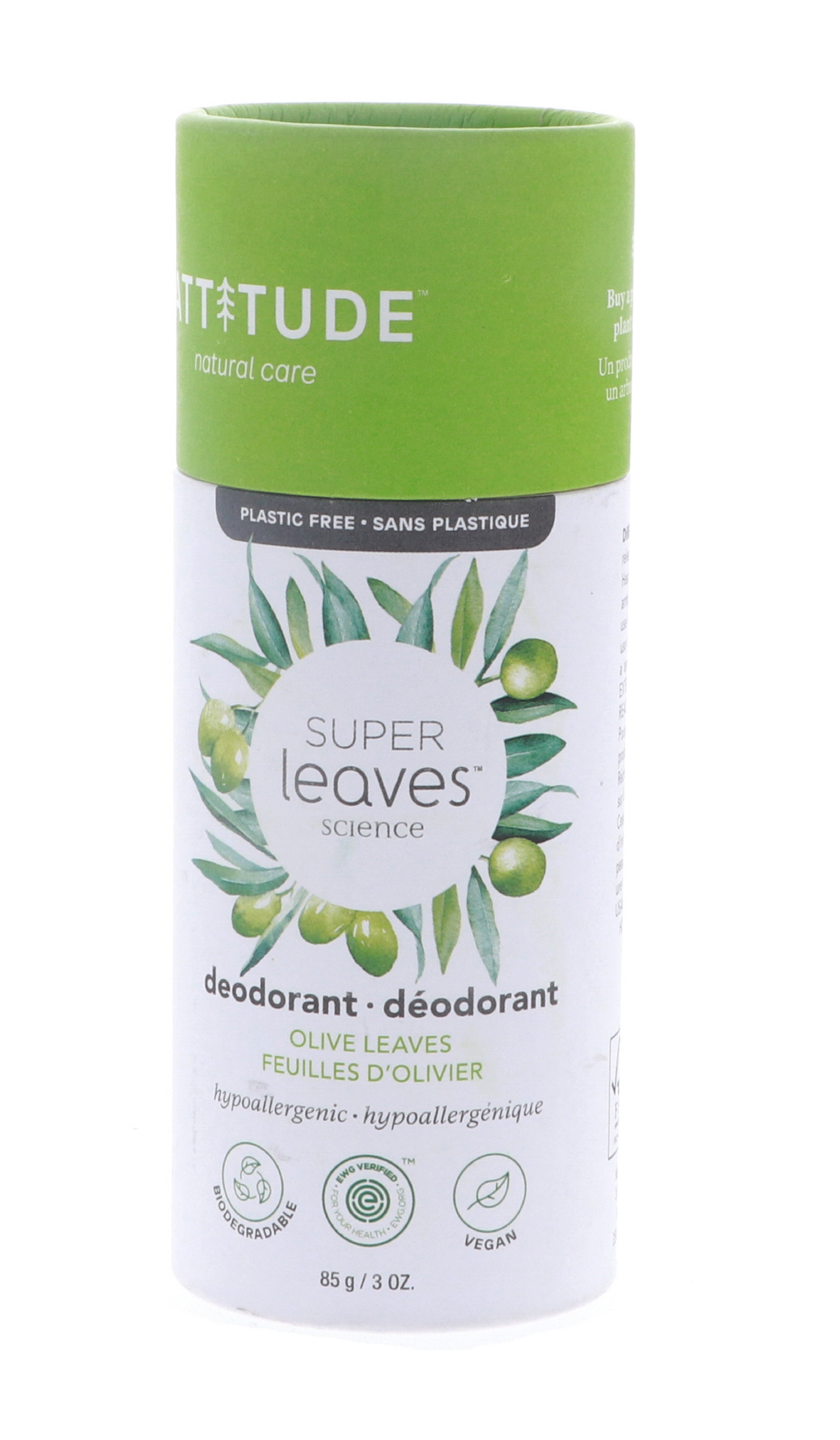 Attitude Super Leaves Olive Leaves Deodorant Stick