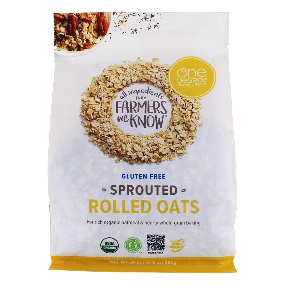 Farmers We Know Sprouted Organic Rolled Oats 24 Oz Bag