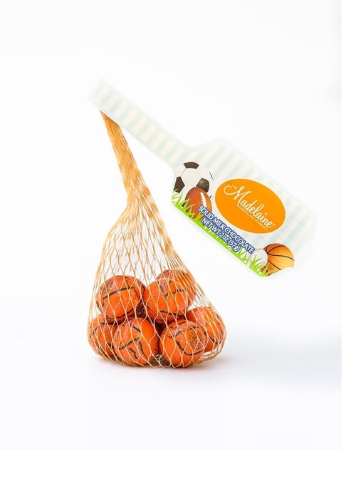 Wholesale 2 Oz. Basketballs Mesh Bag- Bulk