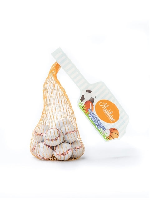 Madelaine Chocolate 2 Oz. Baseballs Mesh Bag