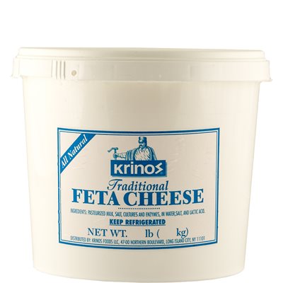 Wholesale Krinos Domestic Feta 8Lb Pail- Bulk