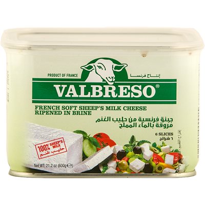 Wholesale Valbreso French Sheep Milk Cheese 600G Tin- Bulk