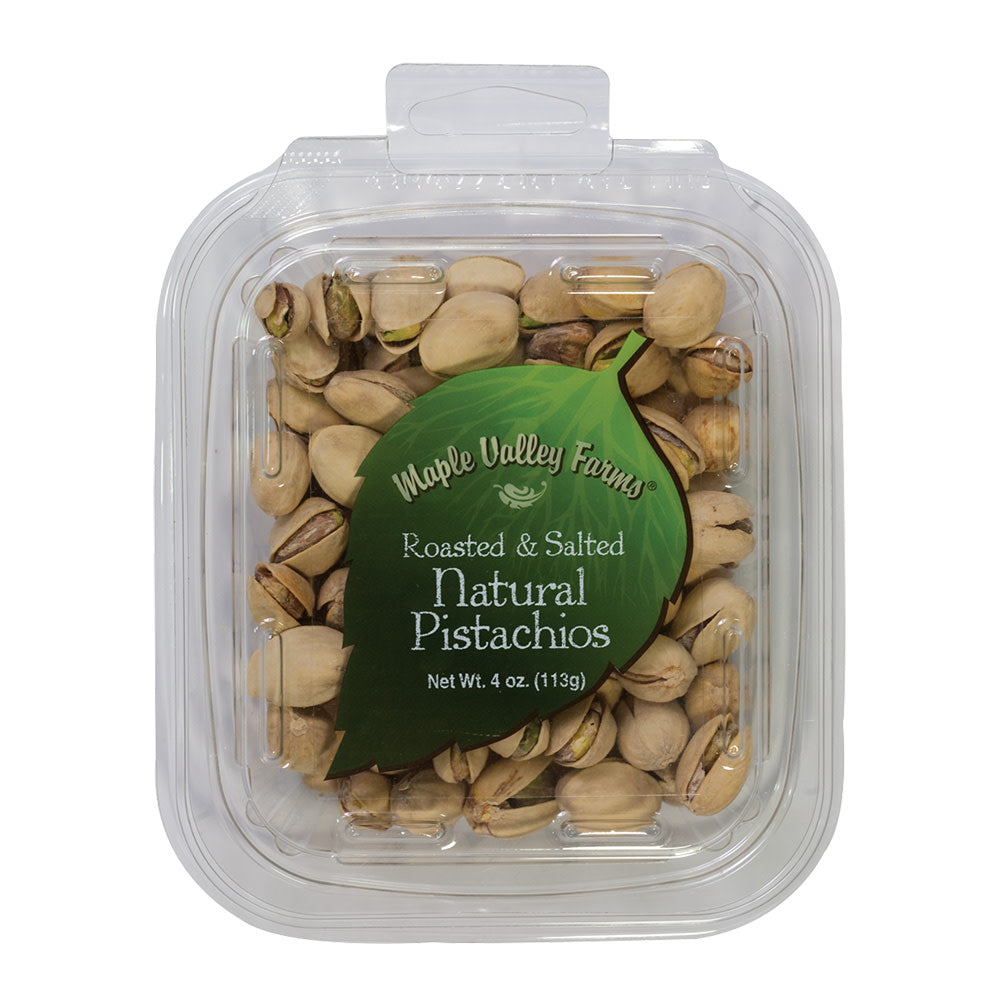 Wholesale Maple Valley Farms Roasted And Salted Natural Pistachios 4 Oz Peg Tub- Bulk