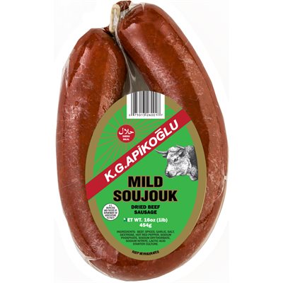 Apikoglu Mild Soujouk Sausage 1 LB