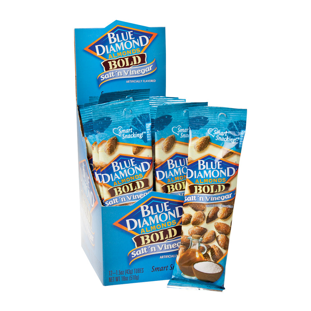 Wholesale Blue Diamond Salt 'N Vinegar Almonds 1.5 Oz Bag- Bulk