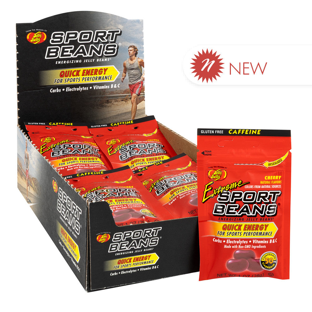 Wholesale Jelly Belly Sport Beans Extreme Cherry 1 Oz Bags- Bulk