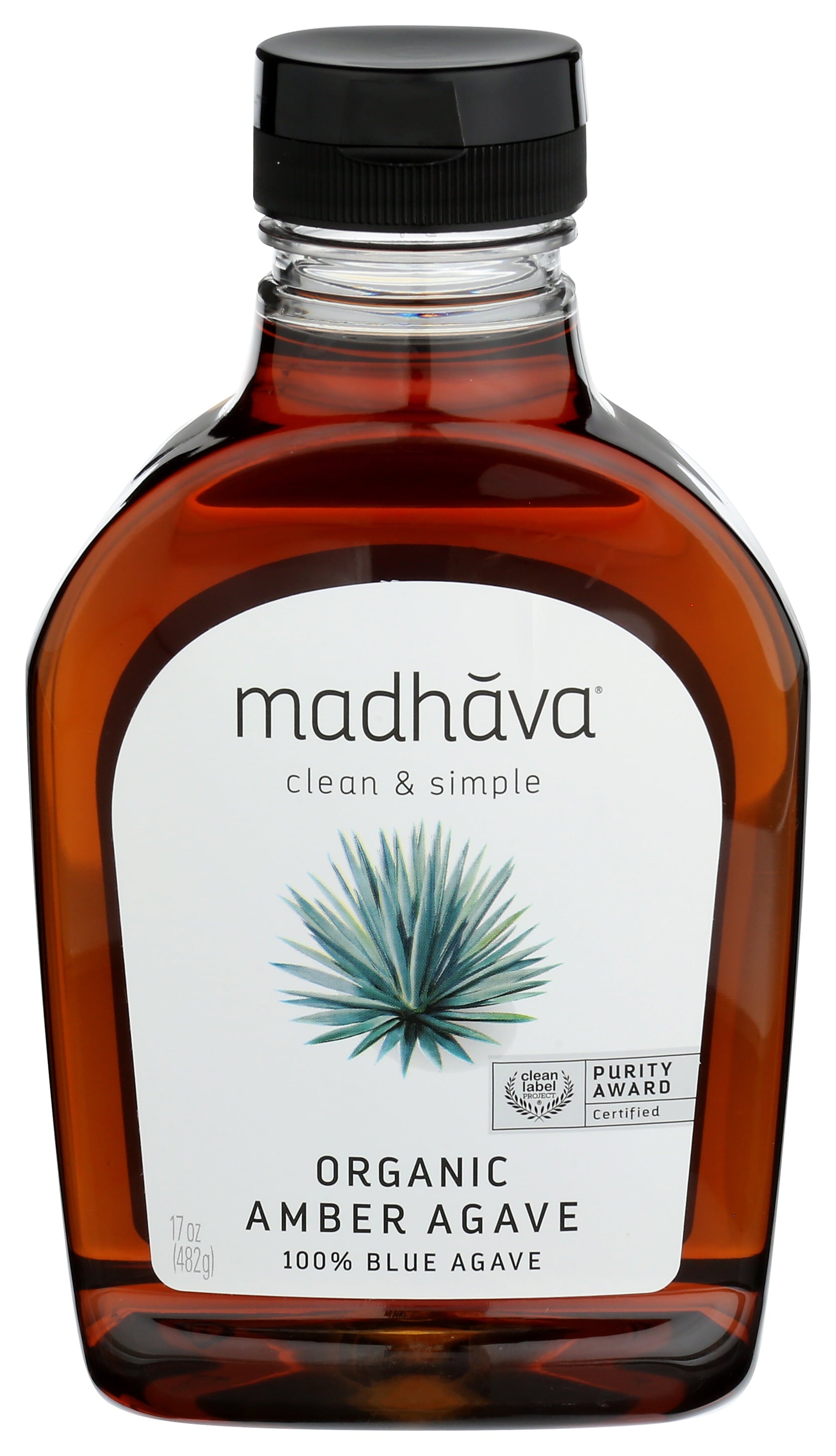 Madhava Organic Amber Agave 17 Oz Bottle