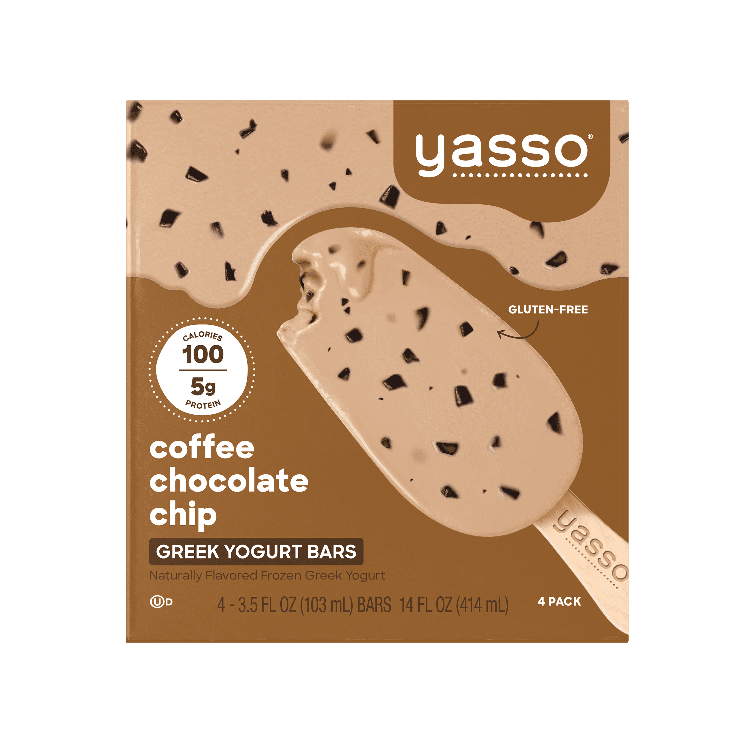 Yasso Greek Yogurt Coffee Chocolate Chip Bars 3.5 Oz