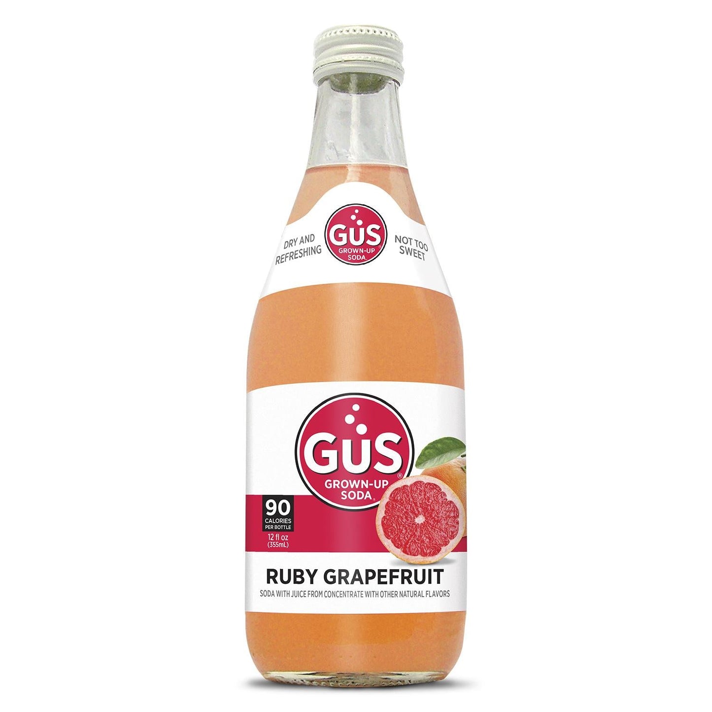 Wholesale Gus Soda Ruby Grapefruit 12oz Bottle- Bulk