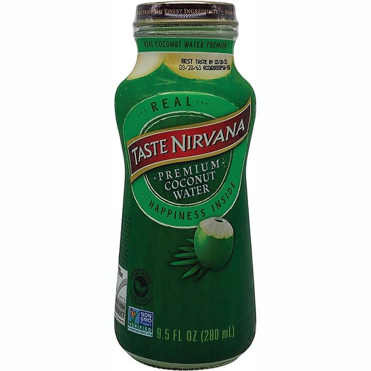 Taste Nirvana Real Coconut Water 9.5 oz Bottle