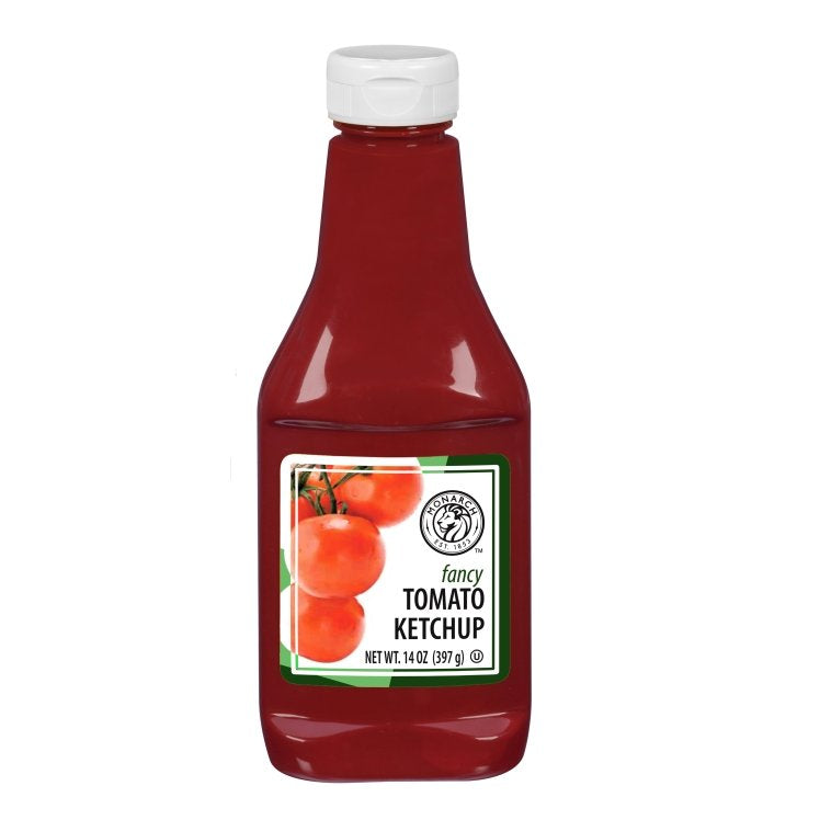 Wholesale Monarch Ketchup, Tomato Fancy 33% Red Plastic Bottle Shelf Stable- Bulk