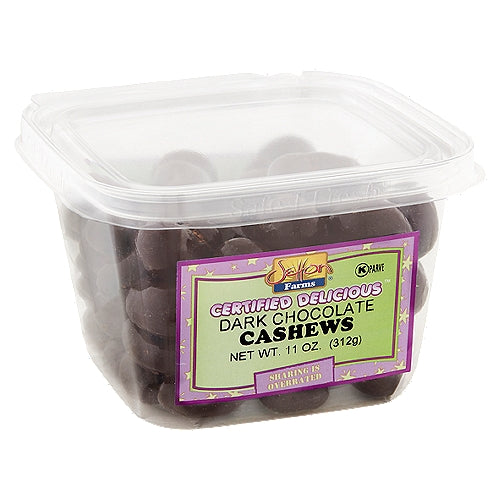Wholesale Setton Farms Dark Chocolate Cashews 11 Oz Tub- Bulk