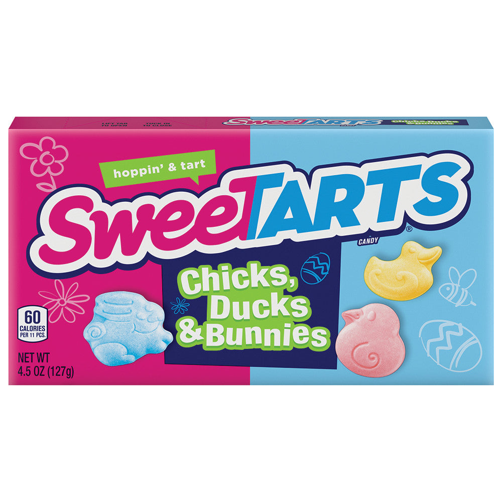 Wholesale Sweetarts Chicks, Ducks & Bunnies 4.5 Oz Theater Box- Bulk