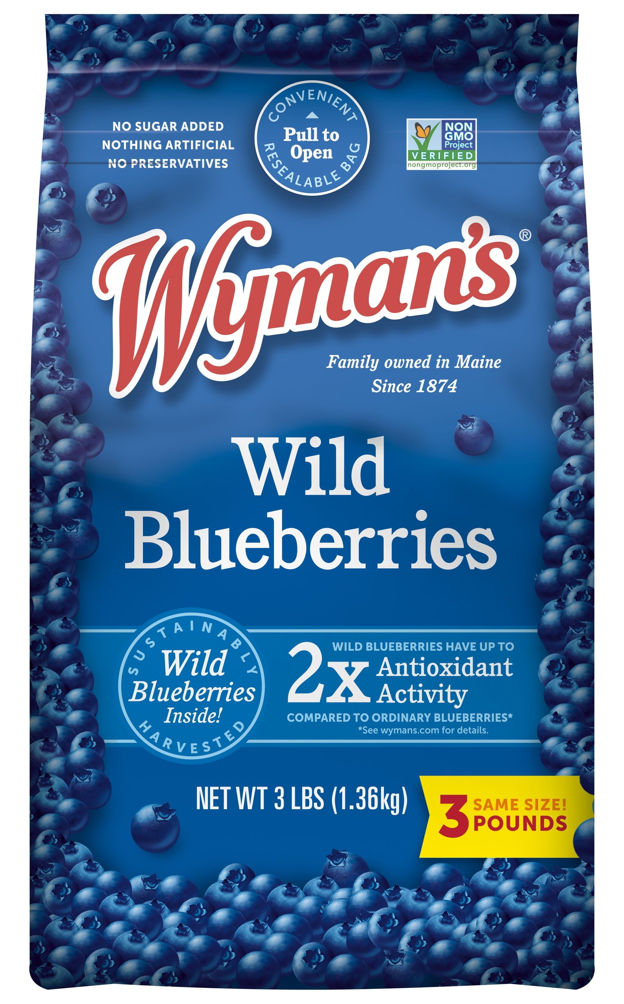 Wyman's® Wild Blueberries 3 Lb