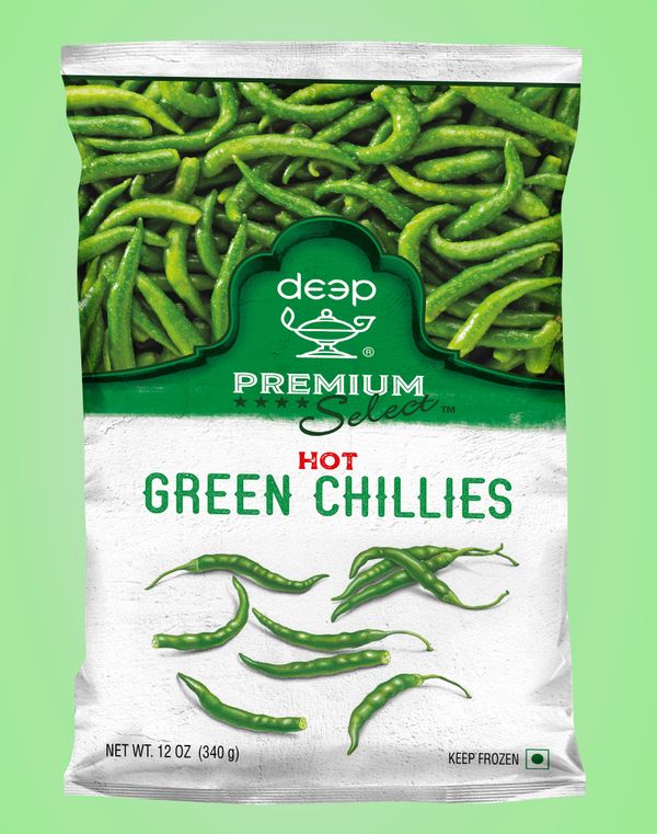 Wholesale Deep Green Chilli (Hot) 12 oz- Bulk