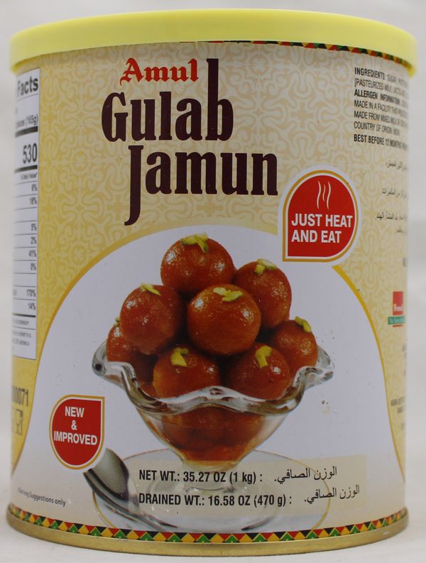 Wholesale Amul Gulab Jamun in Can 2.2 lb- Bulk