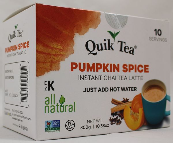 Wholesale Quik Tea Pumpkin Chai Tea Latte 10.58 oz- Bulk