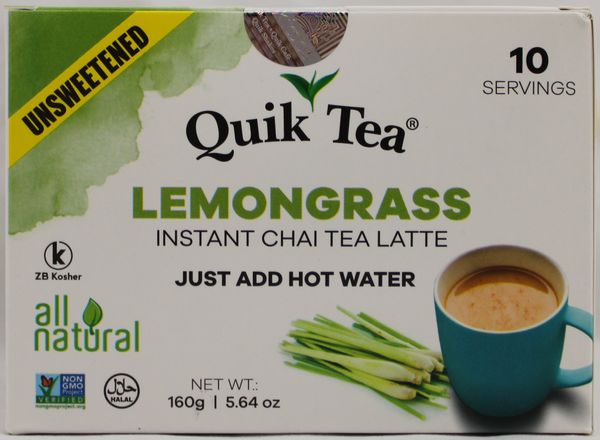 Wholesale Quik Tea Unsweetened Lemongrass 5.64 oz- Bulk