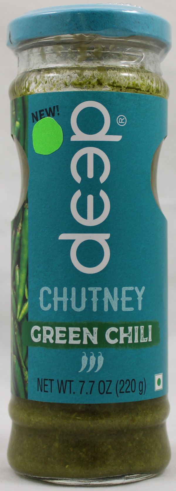 Wholesale Deep Green Chili Chutney 7.7 Oz- Bulk