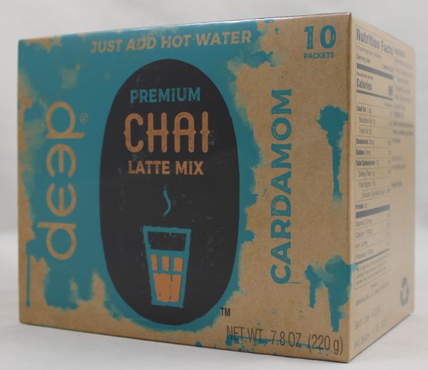 Wholesale Deep Chai Latte Mix Cardamom 7.8 Oz- Bulk