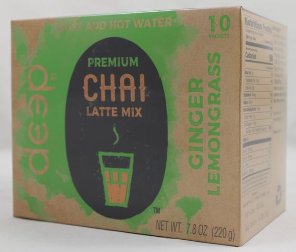Wholesale Deep Chai Latte Mix Ginger Lemongrass 7.8 Oz- Bulk