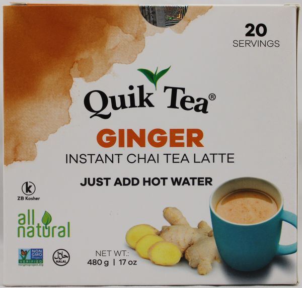 Wholesale Quik Tea Ginger Chai 17 oz- Bulk