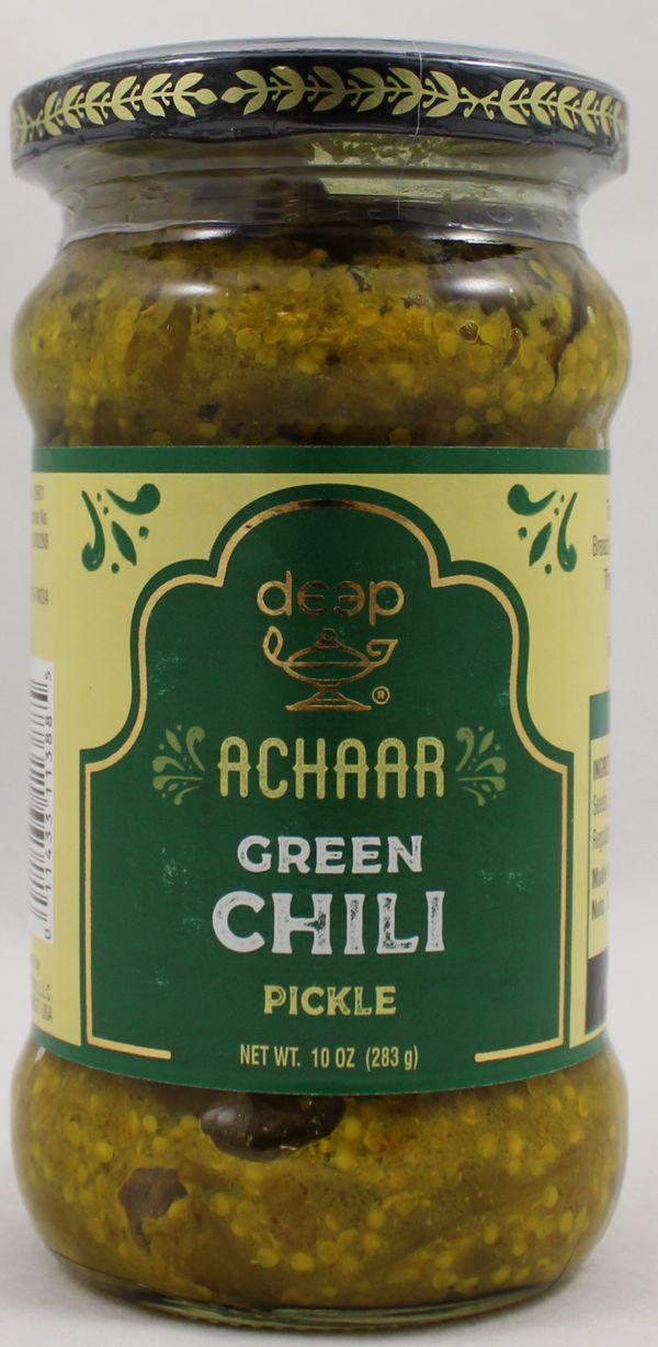 Deep Green Chilli Pickle 10 oz