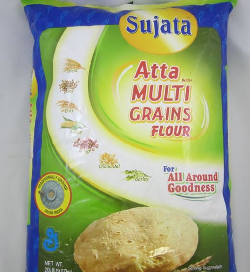Wholesale Sujata Atta with Multigrains Flours 20 lb- Bulk