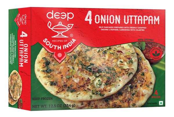 Wholesale Deep Onion Uttapam 4pc 12.5 oz- Bulk