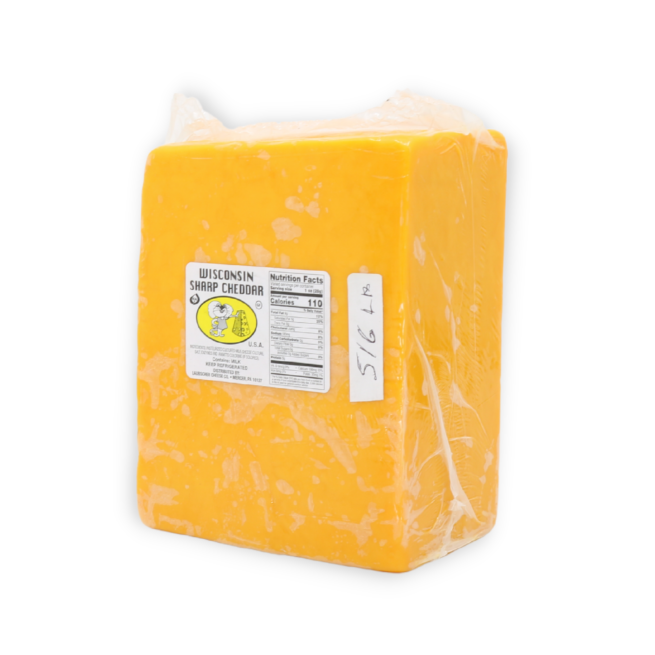 Wholesale Laubscher Sharp Yellow Cheddar Cheese 5 lb- Bulk