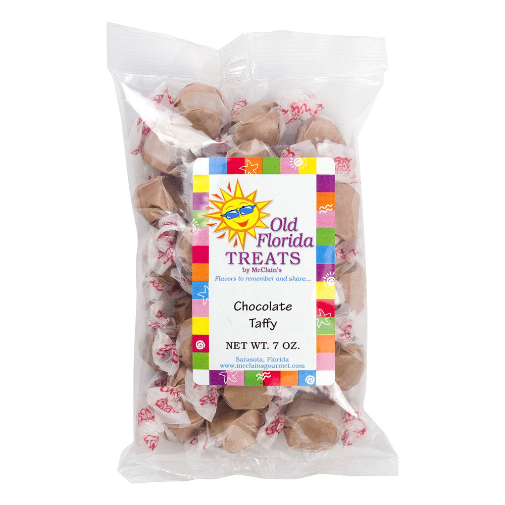 Wholesale Old Florida Treats Chocolate Taffy 7 Oz Bag *Fl Dc Only*- Bulk
