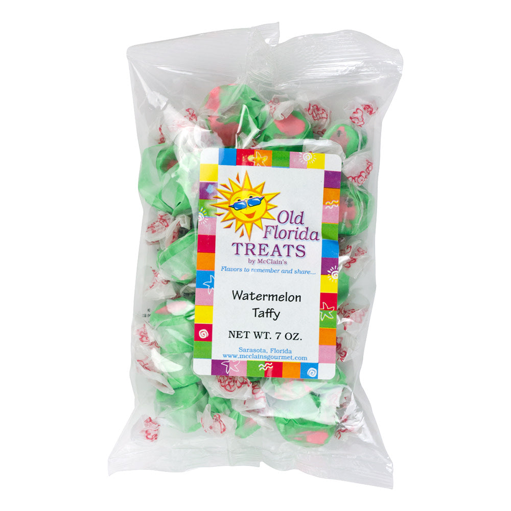 Wholesale Old Florida Treats Watermelon Taffy 7 Oz Bag *Fl Dc Only*- Bulk